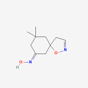 B3039715 9,9-Dimethyl-1-oxa-2-azaspiro[4.5]dec-2-en-7-one oxime CAS No. 128475-86-5