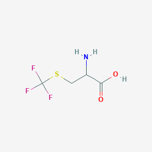 molecular formula C4H6F3NO2S B3039737 2-氨基-3-(三氟甲基硫基)丙酸 CAS No. 1301738-62-4