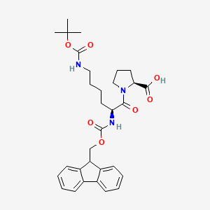molecular formula C31H39N3O7 B3039746 Fmoc-Lys(Boc)-Pro-OH CAS No. 130445-10-2