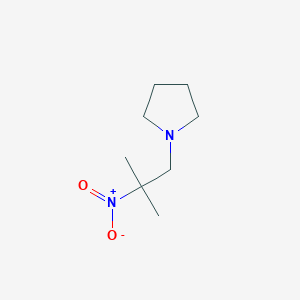 B3039748 1-(2-Methyl-2-nitropropyl)pyrrolidine CAS No. 130564-37-3