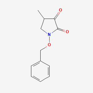 molecular formula C12H13NO3 B3039752 1-(Benzyloxy)-4-methylpyrrolidine-2,3-dione CAS No. 130865-70-2
