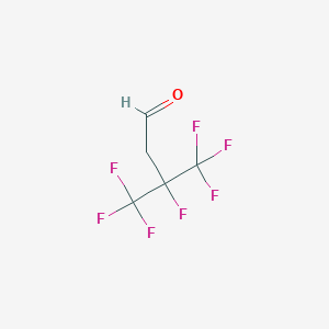 molecular formula C5H3F7O B3039756 3,4,4,4-Tetrafluoro-3-(trifluoromethyl)butanal CAS No. 131118-41-7
