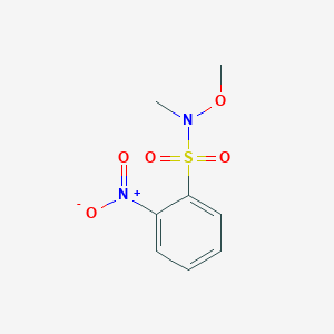 molecular formula C8H10N2O5S B3039766 N-methoxy-N-methyl-2-nitrobenzenesulfonamide CAS No. 1314987-86-4