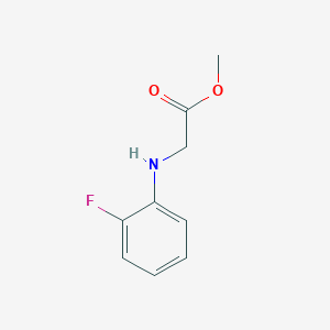 molecular formula C9H10FNO2 B3039770 N-(2-氟苯基)甘氨酸甲酯 CAS No. 131770-98-4