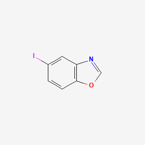 molecular formula C7H4INO B3039776 5-碘苯并恶唑 CAS No. 132227-02-2