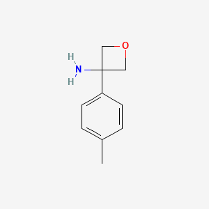 molecular formula C10H13NO B3039779 3-(对甲苯基)氧杂环丁烷-3-胺 CAS No. 1322878-25-0
