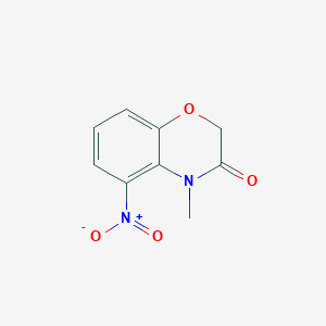 molecular formula C9H8N2O4 B3039783 4-methyl-5-nitro-2H-1,4-benzoxazin-3(4H)-one CAS No. 132522-82-8