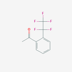 molecular formula C10H7F5O B3039793 2 inverted exclamation mark-(Pentafluoroethyl)acetophenone CAS No. 133391-51-2