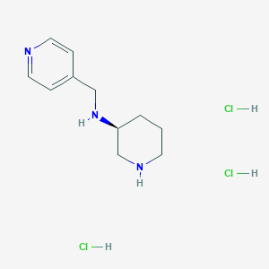 molecular formula C11H20Cl3N3 B3039799 (S)-N-(Pyridin-4-ylmethyl)piperidin-3-amine trihydrochloride CAS No. 1338222-11-9