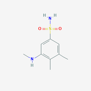 molecular formula C9H14N2O2S B3039804 3,4-二甲基-5-(甲基氨基)苯磺酰胺 CAS No. 1341509-13-4