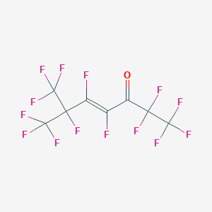 molecular formula C8F14O B3039807 (E)-1,1,1,2,2,4,5,6,7,7,7-undecafluoro-6-(trifluoromethyl)hept-4-en-3-one CAS No. 134330-88-4
