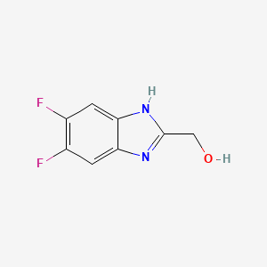 molecular formula C8H6F2N2O B3039811 5,6-Difluoro-2-(hydroxymethyl)-benzimidazole CAS No. 1344314-81-3