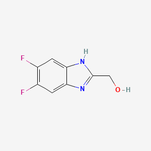 molecular formula C8H6F2N2O B3039811 5,6-二氟-2-(羟甲基)-苯并咪唑 CAS No. 1344314-81-3