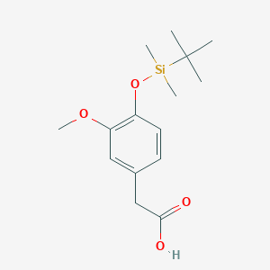 molecular formula C15H24O4Si B3039814 2-(4-((tert-Butyldimethylsilyl)oxy)-3-methoxyphenyl)acetic acid CAS No. 1344662-01-6