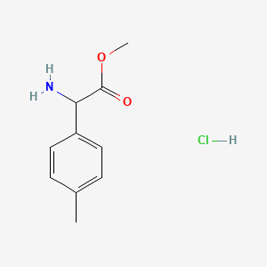 molecular formula C10H14ClNO2 B3039818 Methyl amino(4-methylphenyl)acetate hydrochloride CAS No. 134722-09-1
