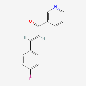 molecular formula C14H10FNO B3039823 3-(4-Fluorophenyl)-1-(3-pyridyl)-2-propen-1-one CAS No. 1350908-24-5