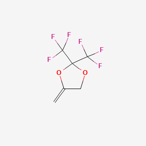 molecular formula C6H4F6O2 B3039827 2,2-Bis(trifluoromethyl)-4-methylene-1,3-dioxolane CAS No. 135245-06-6