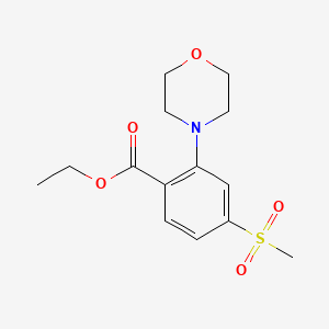 molecular formula C14H19NO5S B3039835 Ethyl 4-(Methylsulfonyl)-2-morpholinobenzoate CAS No. 1354940-64-9