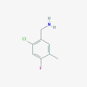 molecular formula C8H9ClFN B3039853 2-Chloro-4-fluoro-5-methylbenzylamine CAS No. 1365968-65-5