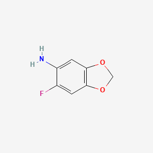molecular formula C7H6FNO2 B3039854 5-Amino-6-fluoro-1,3-benzodioxole CAS No. 1366234-03-8