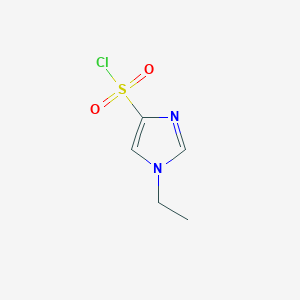 molecular formula C5H7ClN2O2S B3039860 1-ethyl-1H-imidazole-4-sulfonyl chloride CAS No. 137049-01-5