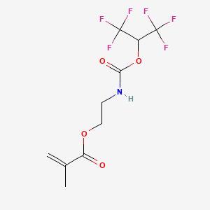 molecular formula C10H11F6NO4 B3039861 2-(1,1,1,3,3,3-Hexafluoropropan-2-yloxycarbonylamino)ethyl 2-methylprop-2-enoate CAS No. 137130-28-0