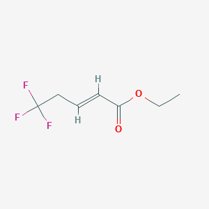 molecular formula C7H9F3O2 B3039863 Ethyl 5,5,5-trifluoropent-2-enoate CAS No. 137131-12-5