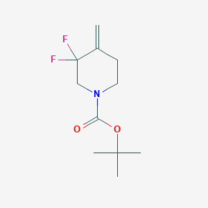 molecular formula C11H17F2NO2 B3039865 Tert-butyl 3,3-difluoro-4-methylenepiperidine-1-carboxylate CAS No. 1373503-15-1