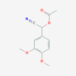 molecular formula C12H13NO4 B3039869 α-乙酰氧基-(3,4-二甲氧基苯基)乙腈 CAS No. 13782-40-6