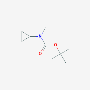 molecular formula C9H17NO2 B3039870 叔丁基环丙基甲基氨基甲酸酯 CAS No. 1378390-62-5