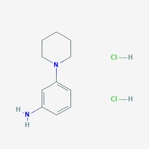 molecular formula C11H18Cl2N2 B3039877 1-(3-Aminophenyl)piperidine dihydrochloride CAS No. 138227-66-4