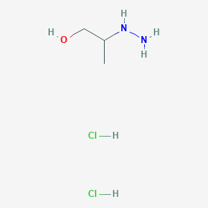 molecular formula C3H12Cl2N2O B3039881 2-Hydrazinylpropan-1-ol dihydrochloride CAS No. 1384427-89-7