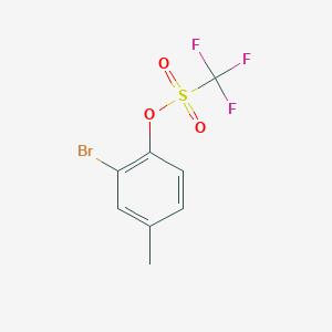 molecular formula C8H6BrF3O3S B3039886 2-Bromo-4-methyl-1-(trifluoromethylsulfonyloxy)benzene CAS No. 138719-95-6