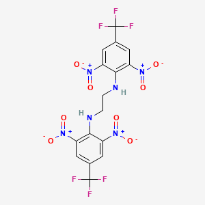 molecular formula C16H10F6N6O8 B3039887 N,N'-bis[2,6-dinitro-4-(trifluoromethyl)phenyl]ethane-1,2-diamine CAS No. 138800-05-2