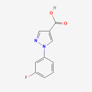 molecular formula C10H7FN2O2 B3039889 1-(3-氟苯基)-1H-吡唑-4-羧酸 CAS No. 138907-82-1