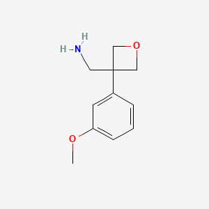 (3-(3-Methoxyphenyl)oxetan-3-yl)methanamine