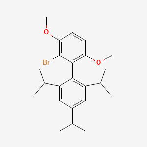 molecular formula C23H31BrO2 B3039907 2-Bromo-2',4',6'-triisopropyl-3,6-dimethoxy-1,1'-biphenyl CAS No. 1402393-56-9