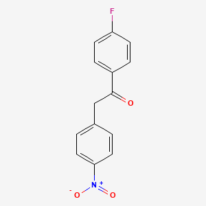 molecular formula C14H10FNO3 B3039910 4'-Fluoro-2-(4-nitrophenyl)acetophenone CAS No. 140423-04-7