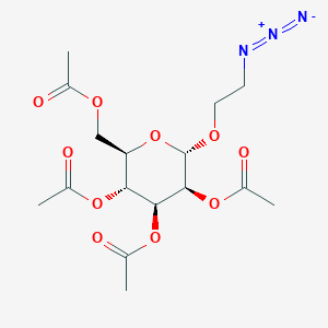 molecular formula C16H23N3O10 B3039911 a-D-Mannopyranoside, 2-azidoethyl, 2,3,4,6-tetraacetate CAS No. 140428-83-7