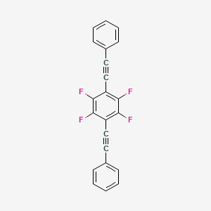 molecular formula C22H10F4 B3039917 1,2,4,5-Tetrafluoro-3,6-bis(phenylethynyl)benzene CAS No. 1408279-25-3