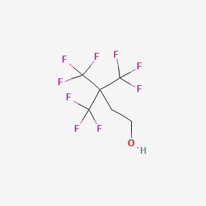 molecular formula C6H5F9O B3039920 3,3-Bis(trifluoromethyl)-4,4,4-trifluorobutan-1-ol CAS No. 14115-49-2