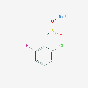 molecular formula C7H5ClFNaO2S B3039939 Sodium (2-chloro-6-fluorophenyl)methanesulfinate CAS No. 1417794-62-7