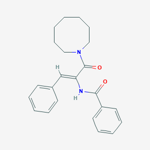 molecular formula C23H26N2O2 B303994 N-[1-(1-azocanylcarbonyl)-2-phenylvinyl]benzamide 