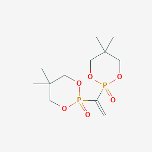 molecular formula C12H22O6P2 B3039941 2-[1-(5,5-Dimethyl-2-oxo-1,3,2lambda5-dioxaphosphinan-2-yl)vinyl]-5,5-dimethyl-1,3,2lambda5-dioxaphosphinan-2-one CAS No. 141828-19-5