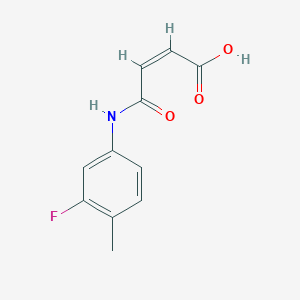 molecular formula C11H10FNO3 B3039958 (Z)-4-(3-氟-4-甲基苯胺基)-4-氧代丁-2-烯酸 CAS No. 1421751-34-9