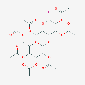 molecular formula C26H35FO17 B3039964 2,3,6,2,3,4,6-Hepta-O-acetyl-a-D-cellobiosyl fluoride CAS No. 14227-64-6