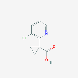 molecular formula C9H8ClNO2 B3039970 1-(3-Chloro-2-pyridyl)cyclopropanecarboxylic acid CAS No. 1427020-55-0
