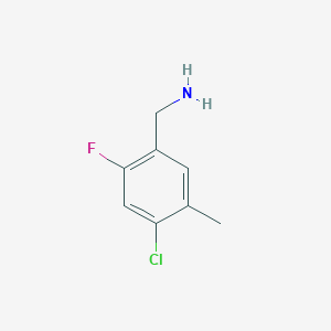 molecular formula C8H9ClFN B3039973 (4-Chloro-2-fluoro-5-methylphenyl)methanamine CAS No. 1427373-84-9