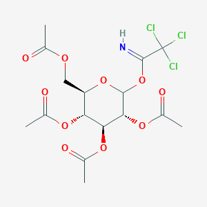 molecular formula C16H20Cl3NO10 B3039976 O-(2,3,4,6-四-O-乙酰-D-吡喃葡萄糖基)三氯乙酰亚胺 CAS No. 142831-80-9