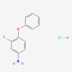 molecular formula C12H11ClFNO B3039982 (3-Fluoro-4-phenoxyphenyl)amine hydrochloride CAS No. 1431963-13-1